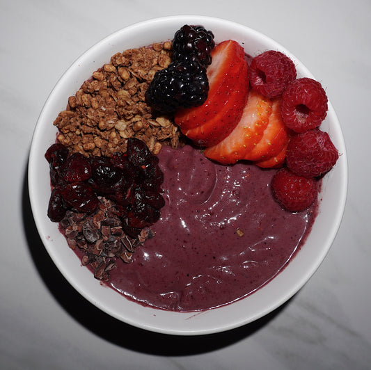 Antioxidant rich açaí x Shrooms Smoothie Bowl